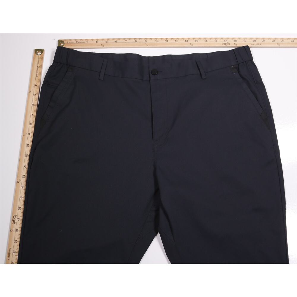 Jack Archer Jetsetter Tech Space Black Flat Front Pants Trousers 40x27 - Picture 4 of 6